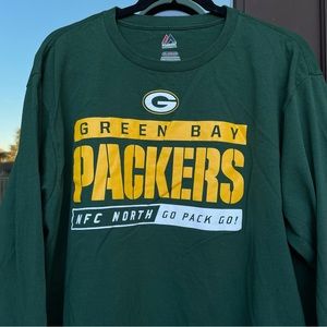 Majestic Green Bay Packers Long Sleeve Tee 2XL
